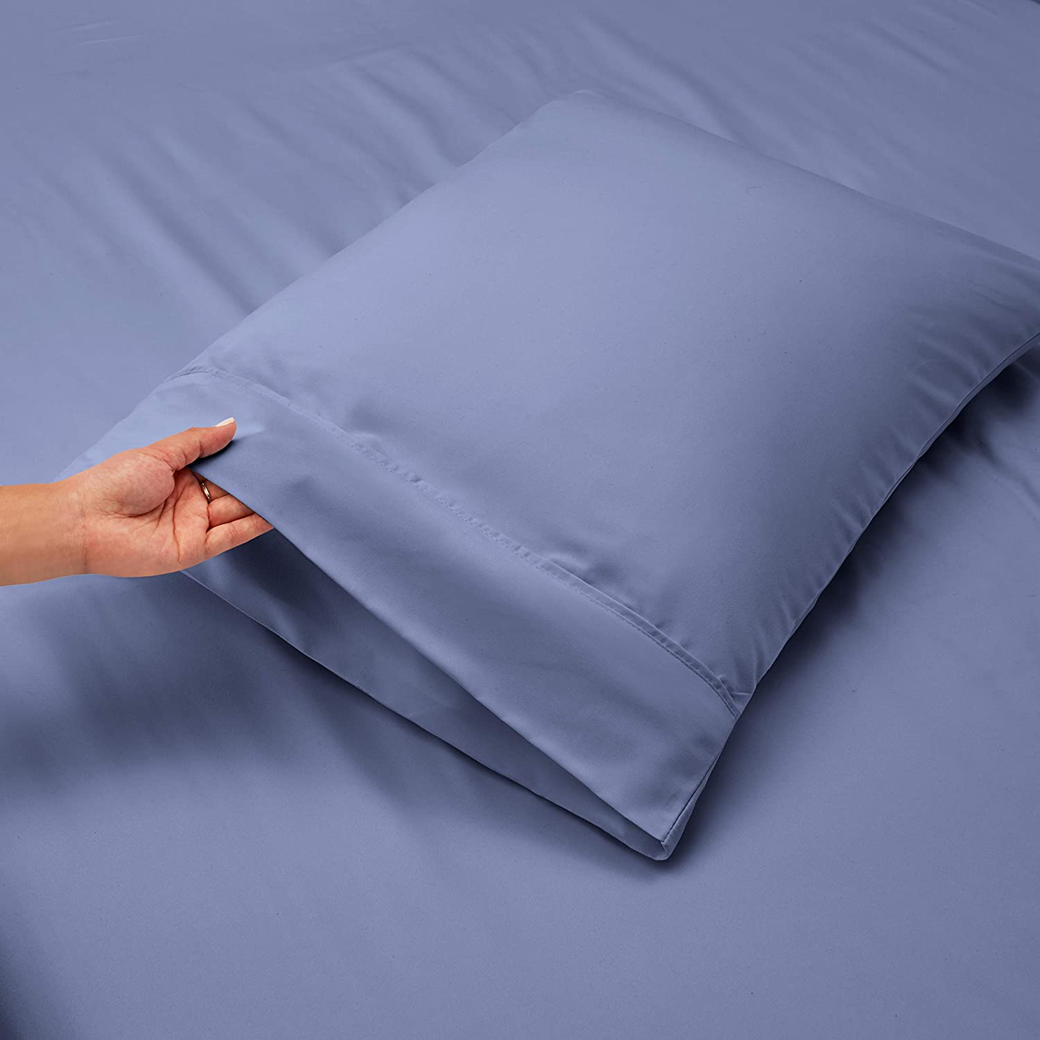 6pcs Soft Brushed 2200 Thread Count Bamboo Fabric Sheet Set NO Filling Machine Washable