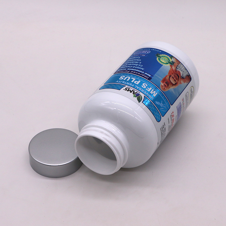 Pharmacy Containers 400ml Customized Color PET Pill Capsule Bottles with Screw Caps