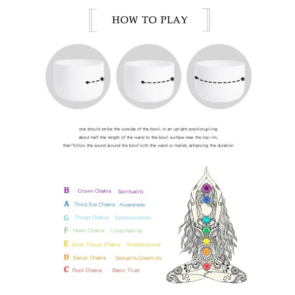 Crystal tuning fork transparent quartz gentle tapping on the ear for precise tuning and stress relief