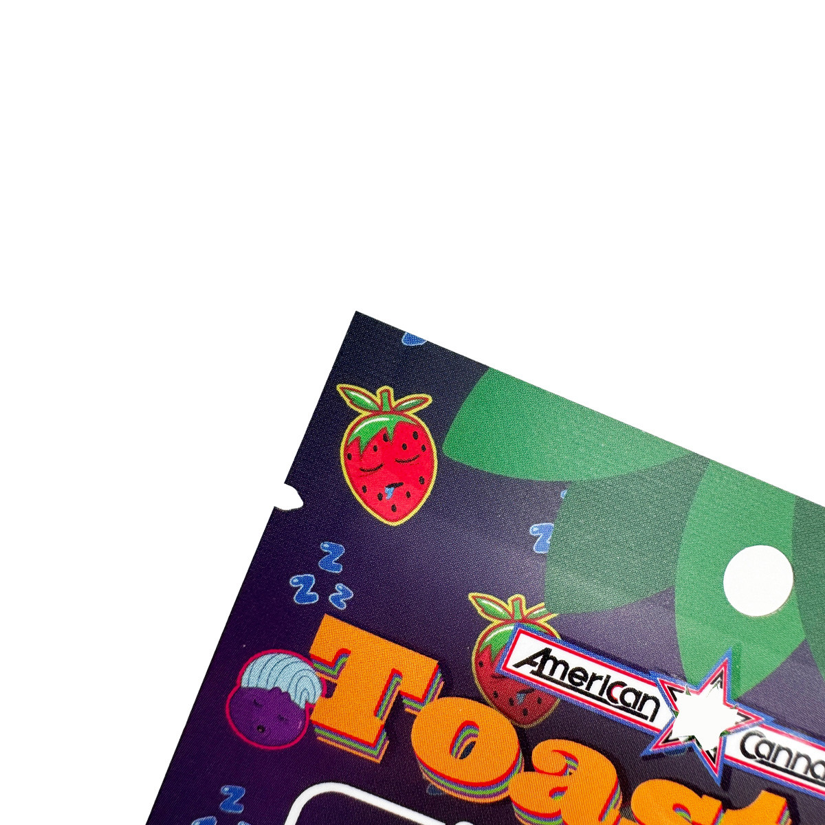 Matte Flat Spot Glossy Pattern UV Oil 1 Gram Custom Mylar Bags With Hanging Hole MOPP//VMPET//PE