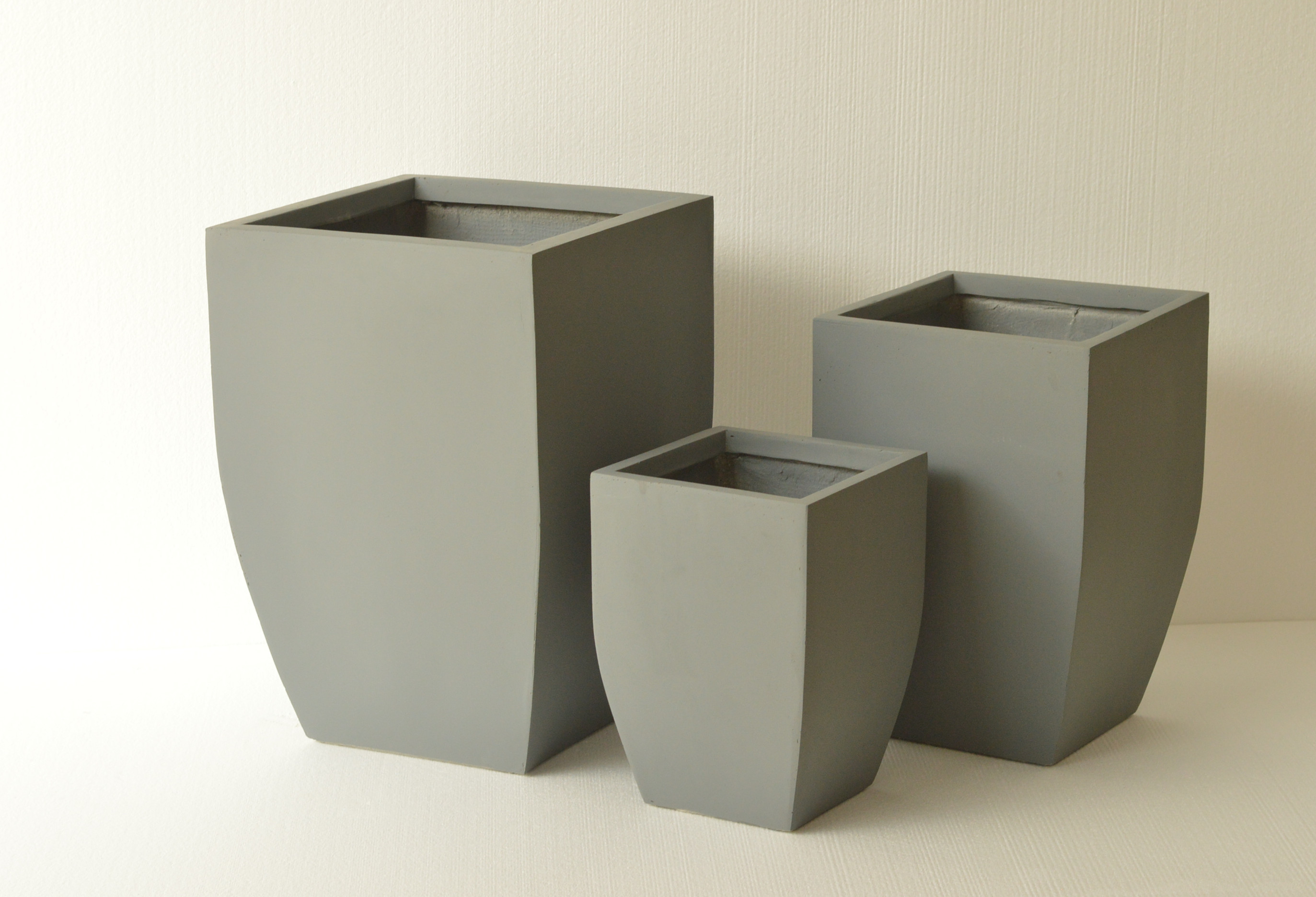 Bowl Shape Fiber Clay Flower Pot Small Size Bowl Planter Box For Indoor Outdoor Home Garden