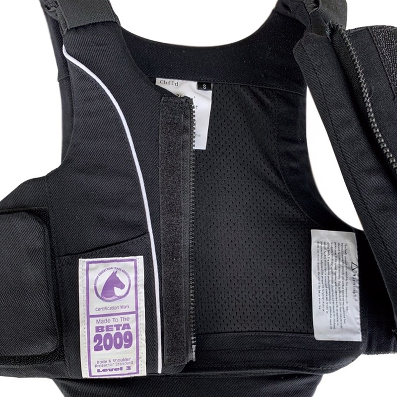 Kids' Protective Horse Riding Vest with Other Features Made of Cotton Fabric