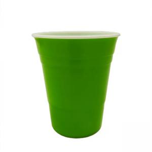 China 425 Ml 14 Oz PP Reusable Beer Pong Cups Injection Beer Pong Plastic Cups on sale