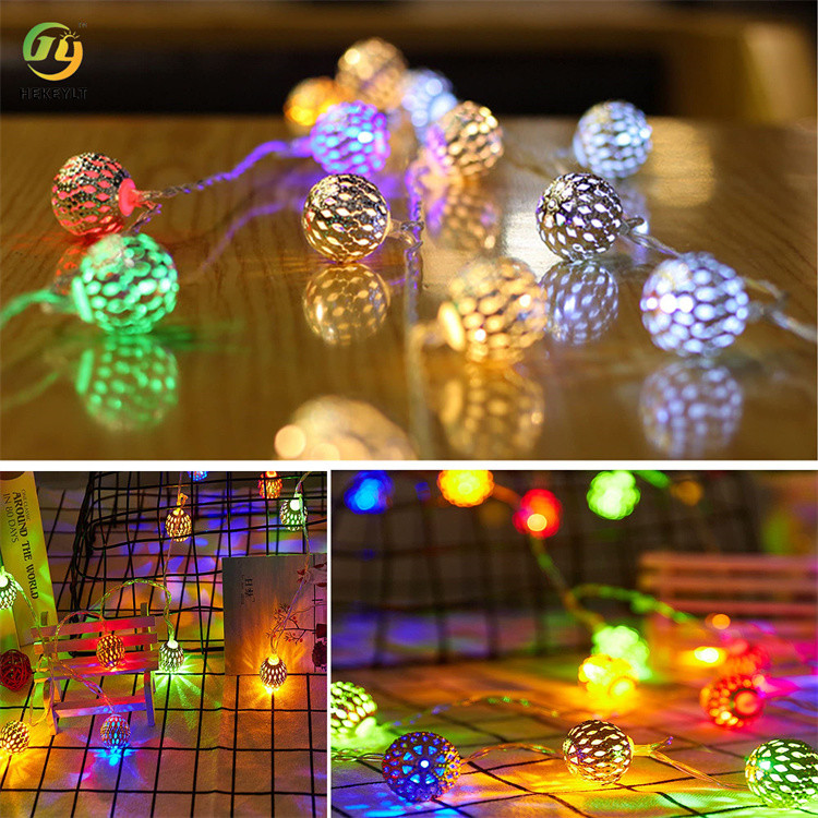 Solar Outdoor Waterproof Moroccan String Lights For Terrace Garden Party Festive Christmas Tree