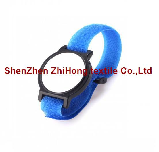 Quality Adjustable nylon hook and loop fastener watch wrist band/ nylon binding strips for sale