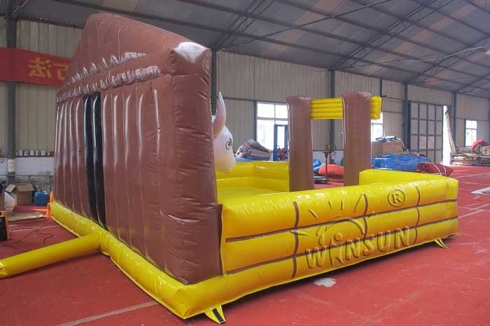 Rodeo Bull Inflatable Sports Games / Bounce House Games Non Toxic