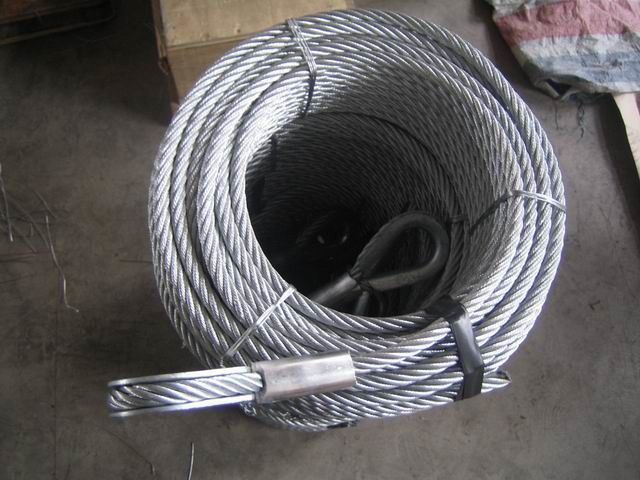 Solar Loop Ends Galvanized Steel 4 Mm Wire Rope Sling
