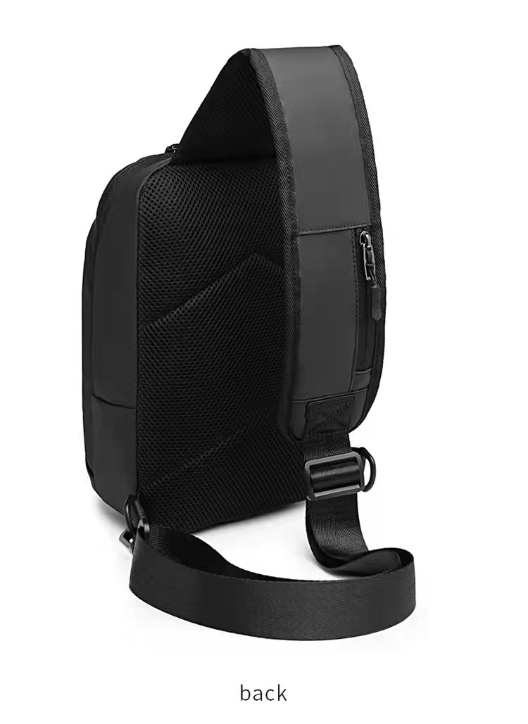 Fashion OEM Nylon Men Shoulder Chest Sling Bags 18*12*28cm