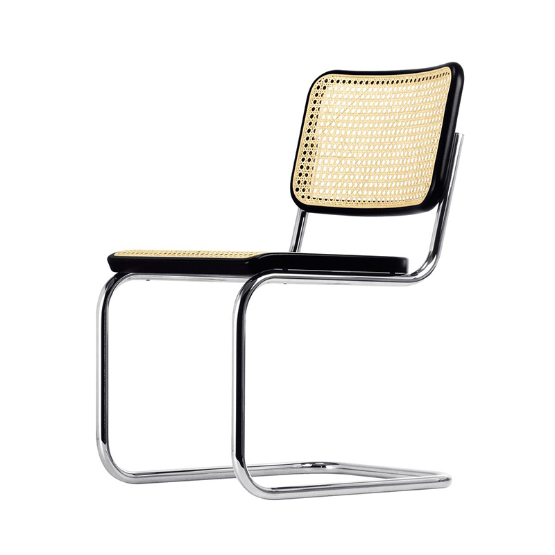 Vintage Comfortable Wood Mid Century Modern Rattan Chair For Restaurant