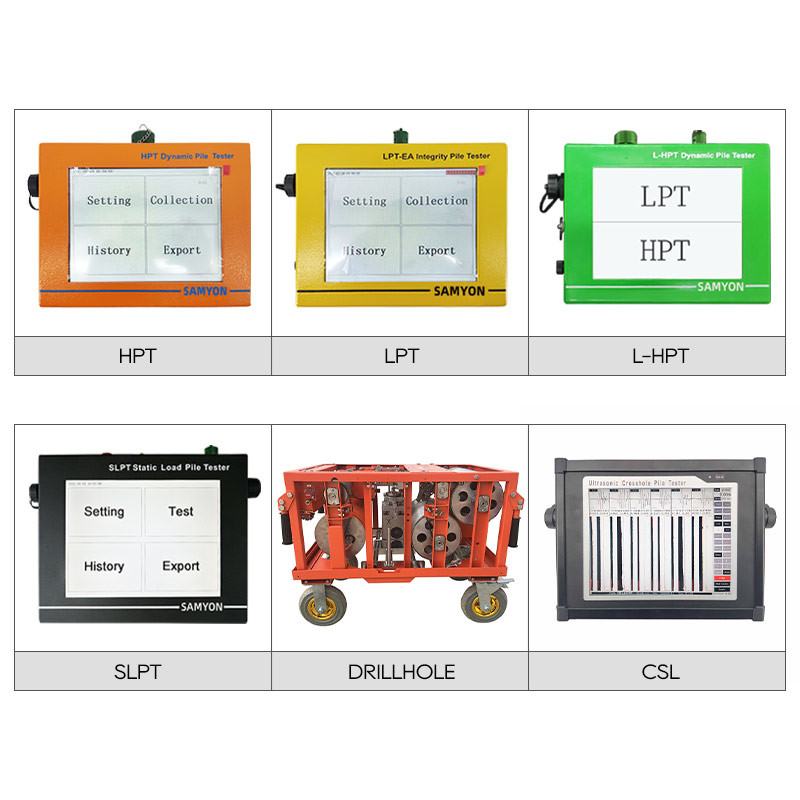 2 Channels Pile Testing System 150m Probe Crosshole Pile Integrity Tester