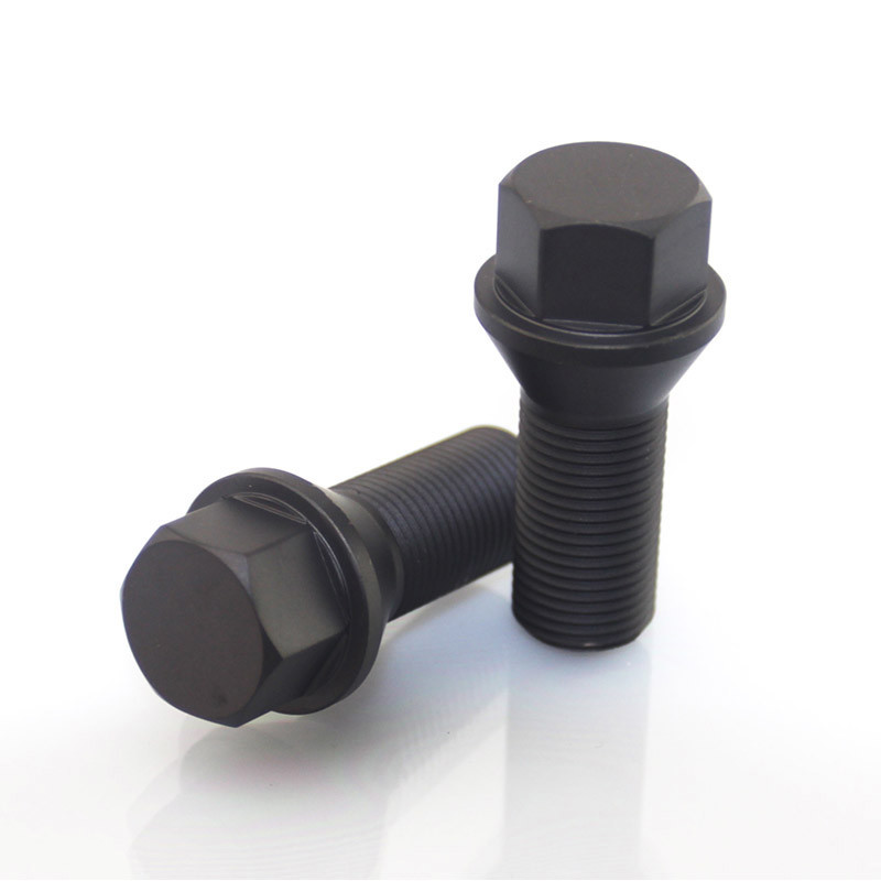 Black GR5 Titanium Wheel Bolts Grade 10.9 For BMW E Chassis
