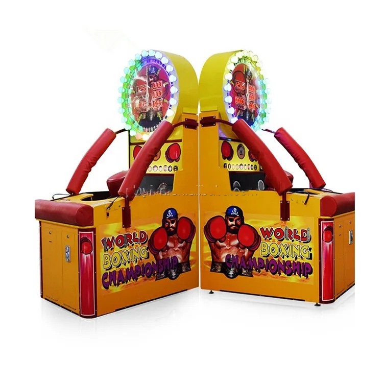 Coin Operated Indoor Playground Boxing Punch Machine Arcade 1 Player
