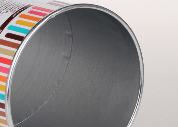 Aluminum Foil Lined Paper Composite Canister For Potato Chips / Salt Packaging