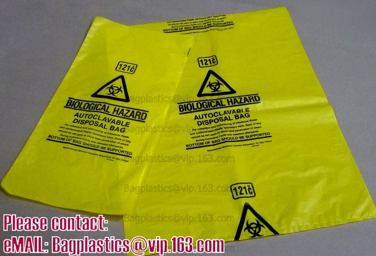 Plastic Bags, Biohazard Bags, Red Biohazard Waste Bags, Medical Waste Bag, Infectious Bags, Securely contain hazardous c