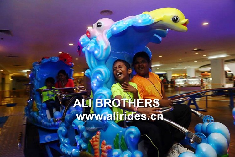 Indoor ride and glide cheapest small theme park games roller coaster for kids