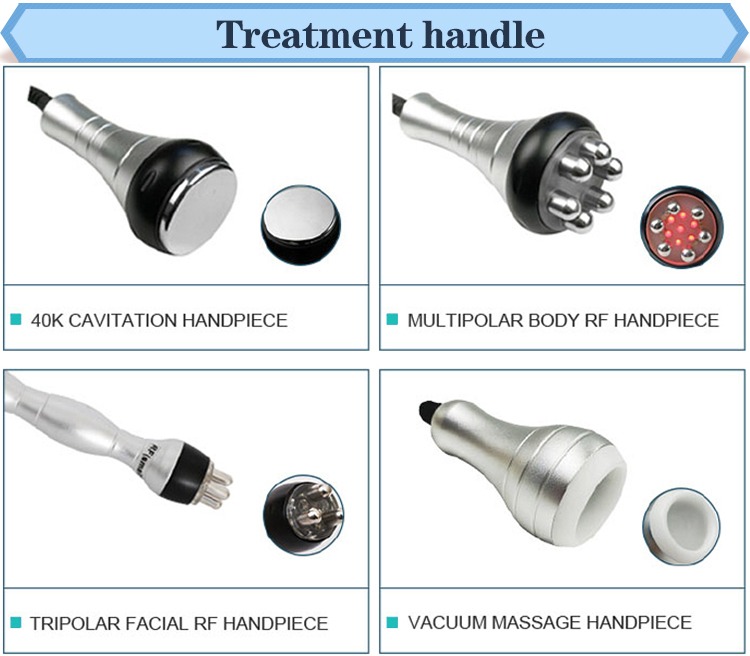 Ultrasonic liposuction ultra cavitation vacuum rf skin tighten body slimming machine