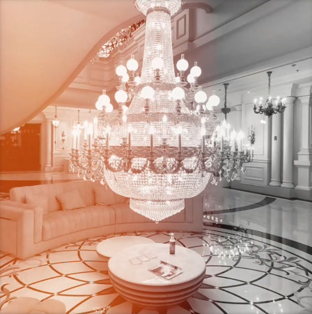 Customized Contemporary Extra Large Chandeliers With High End Crystal Pendants