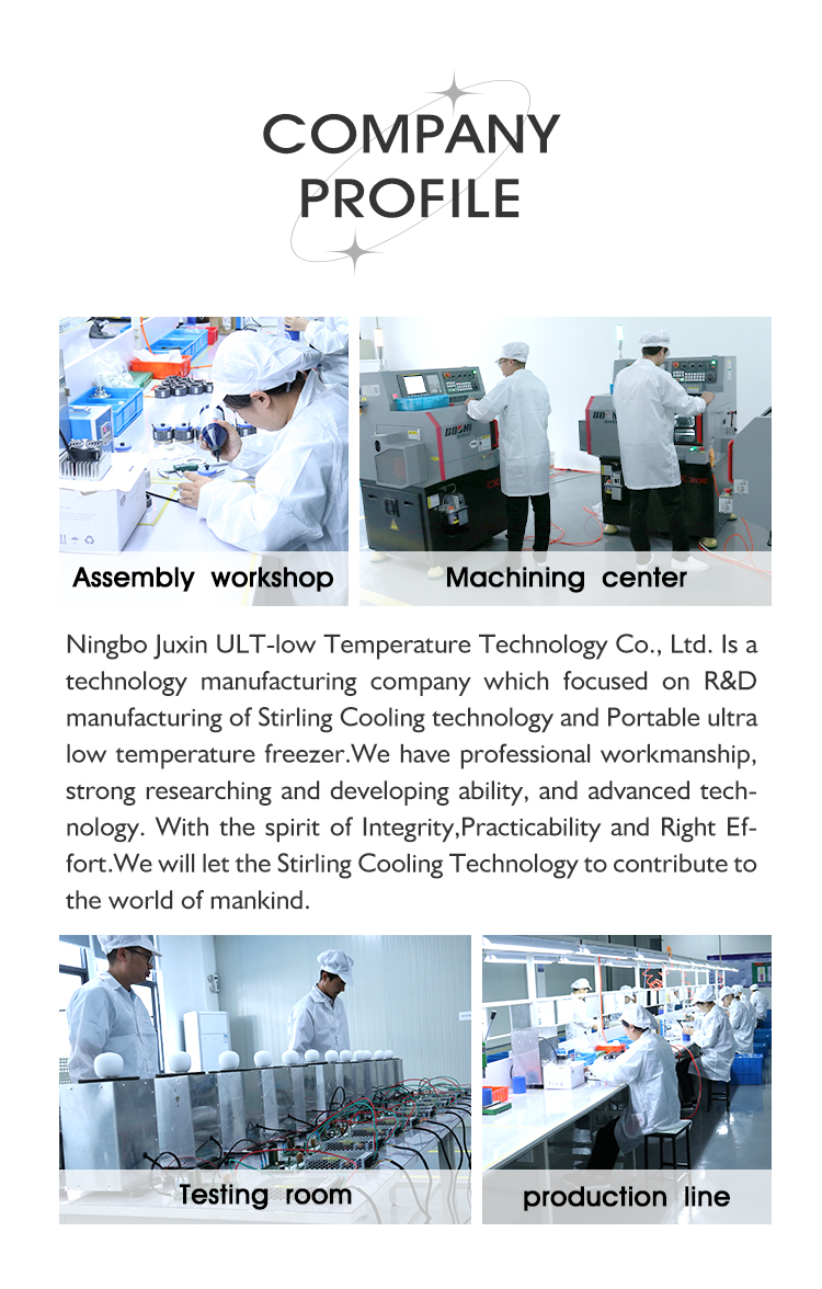 Portable Ultra Low Temperature Laboratory Freezer -86c to 25c with Free Piston Stirling Cooler