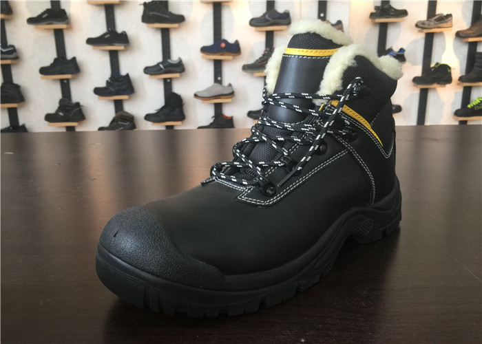 Construction Work Shoes / Cement Construction Shoes Polishable Smooth Odor Control