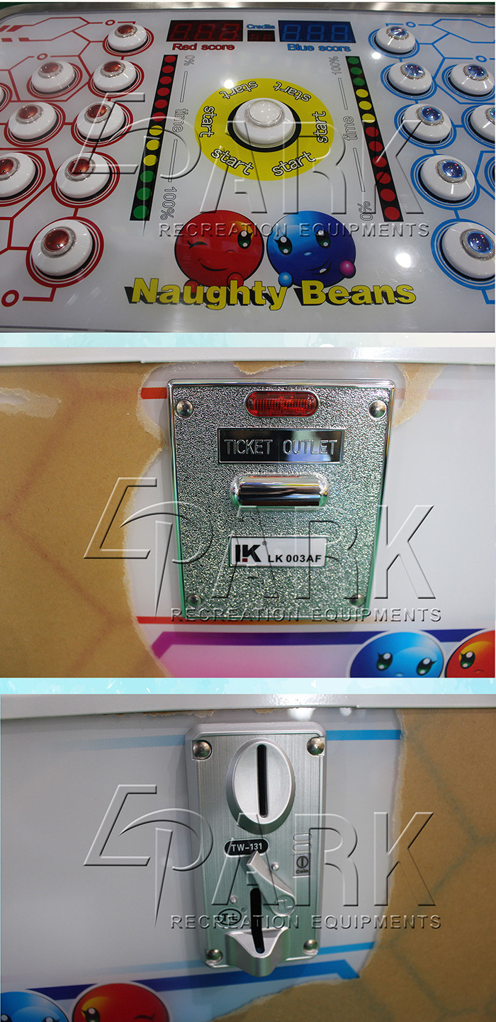 Wholesale coin operated arcade patting games EPARK 2 players lottery ticket redemption funfair game machine