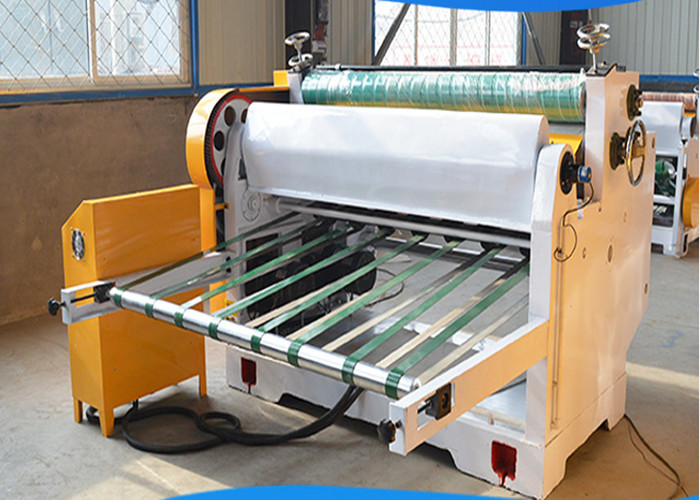 1600mm 60-80m / Min Corrugated Cardboard Making Machine Paperboard Single Facer Line