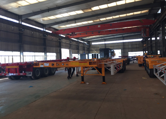 Mechanical Equipment Hydraulic Flatbed Trailer Polyurethane Paint