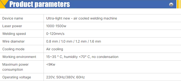 1500W Hand Held Laser Welder for Garment Shops and Stainless Steel Metal Mould Repair Laser Welding Machine
