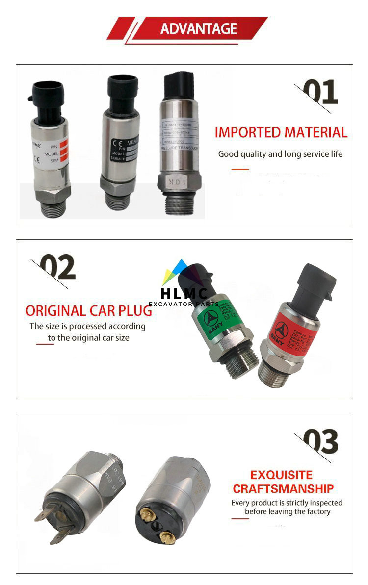 7240-A-015 Oil Pressure Sensor SY135-8 SY215-8 SY235-8 SY335-8 SY365-8 Oil Temperature Sensor