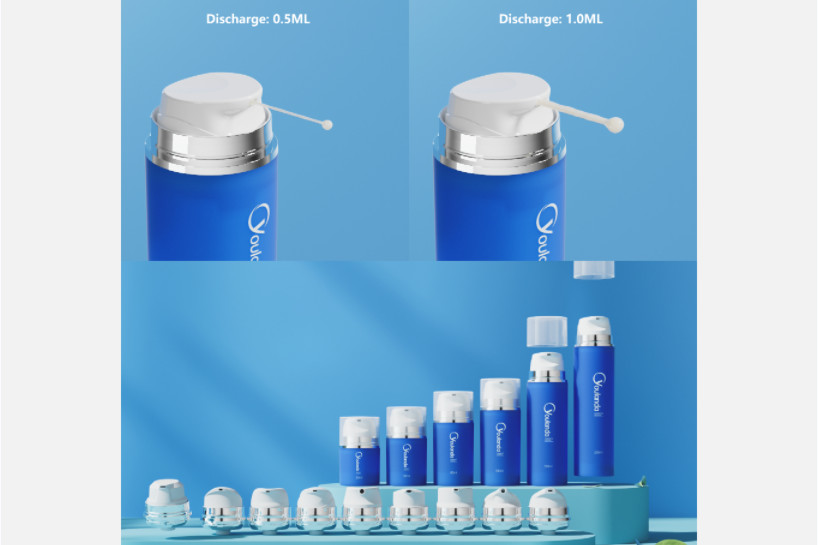 50ml 80ml 150ml Plastic Airless Bottle PP Airless Bottle Set With 10 Pump Head