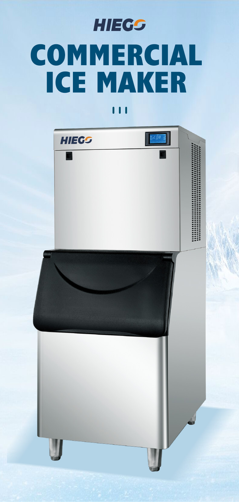 Commercial Ice Cube Maker For Freezer 400kg Stainless Steel Automatic Ice Ball Maker