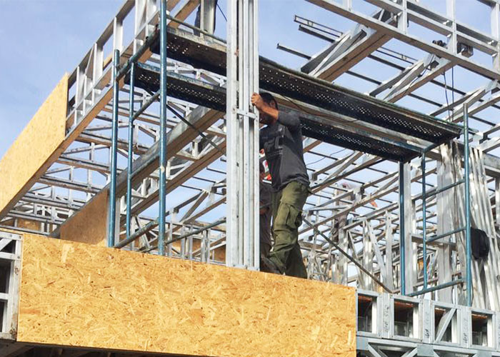 Two Story Modular Homes Prefab Villa Steel Frame House With Beautiful Decoration