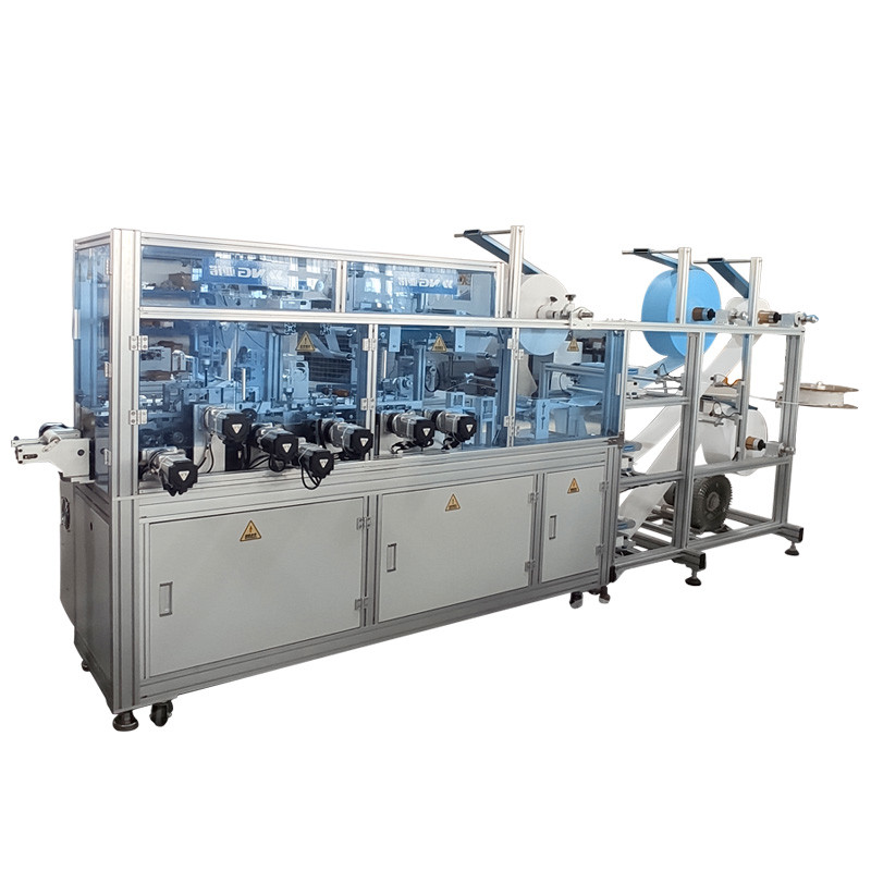 220V 3 Ply Face Mask Making Machine , 8 servo Earloop Face Mask Machine
