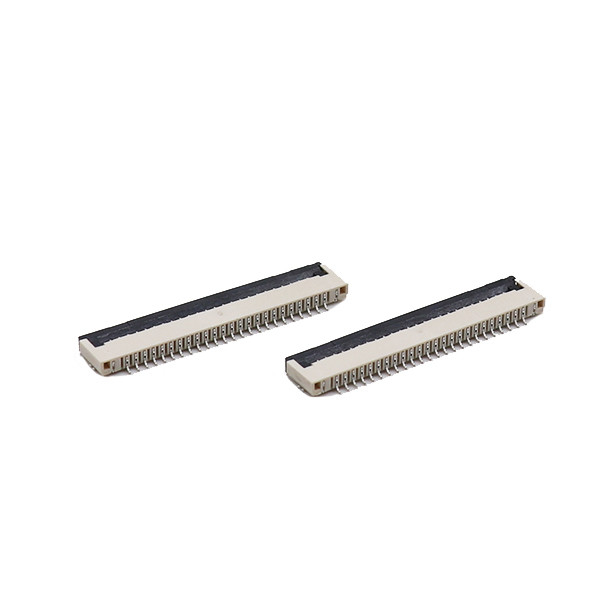 1.0 Mm Pitch FPC Connector H2.0mm Bottom Contact ZIF 4 Pin FFC Connector