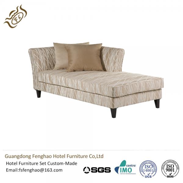 Quality Modern Leisure Linen Chaise Lounge Couch For Hotel , Velvet Chaise Lounge for sale