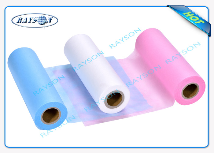 40GSM Disposable Blue / White Furniture Non Woven Fabric Anti - Bacterial for Medical Use
