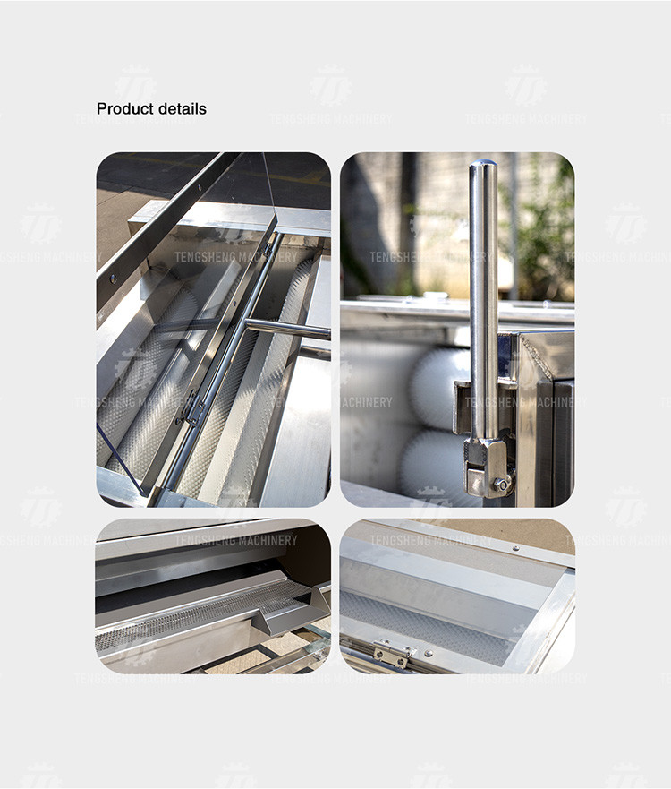 180KG Potato cleaning and peeling machine brush cleaning machine automatic discharge roller peeling machine