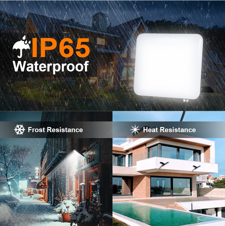 Industrial Outdoor LED Flood Lights With 120 Degree Beam Angel 130lm/W Light Efficiency