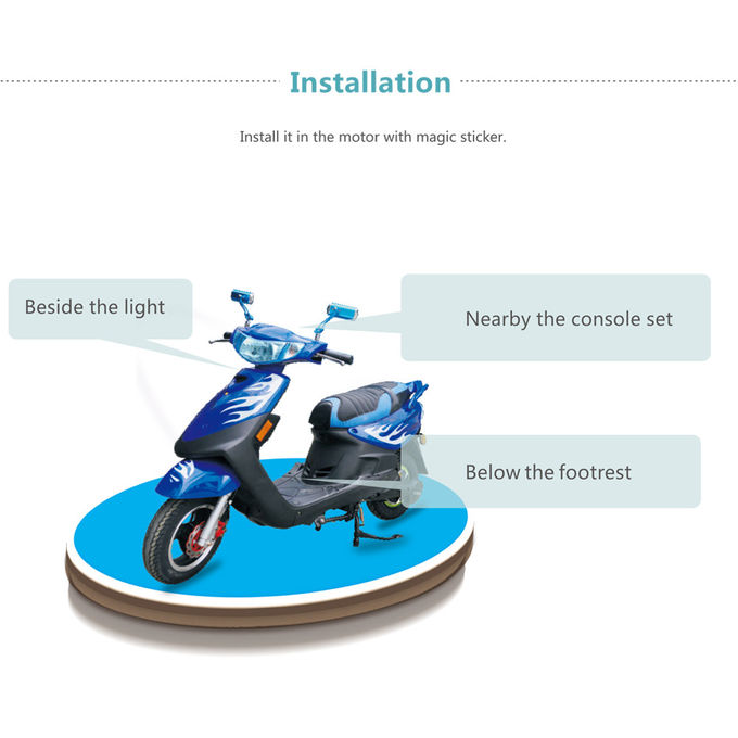 IP65 Motorcycle Portable Gps Tracking Device Vibration / Power Cut Off Alarm