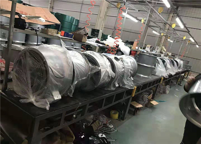 Stainless Steel Greenhouse Ventilation System Wall Fan Mounting Design