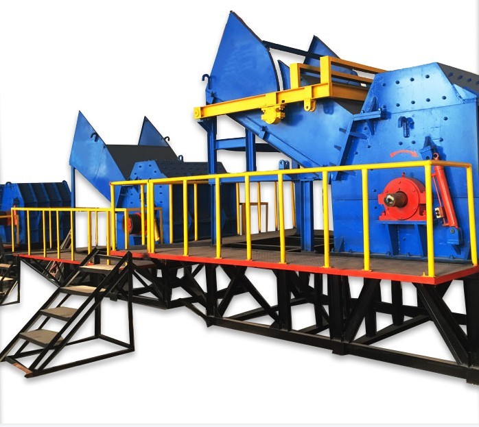 Iron Industrial Scrap Shredder Crusher Production Line Recycling Machine