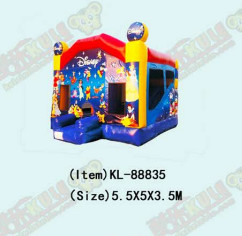 Disneyland Inflatable Jumping Castle With Slides For Children