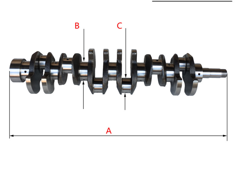 ISUZU 6BD1T Diesel Engine Crankshaft 1-12310-407-0 for Excavator Construction Works