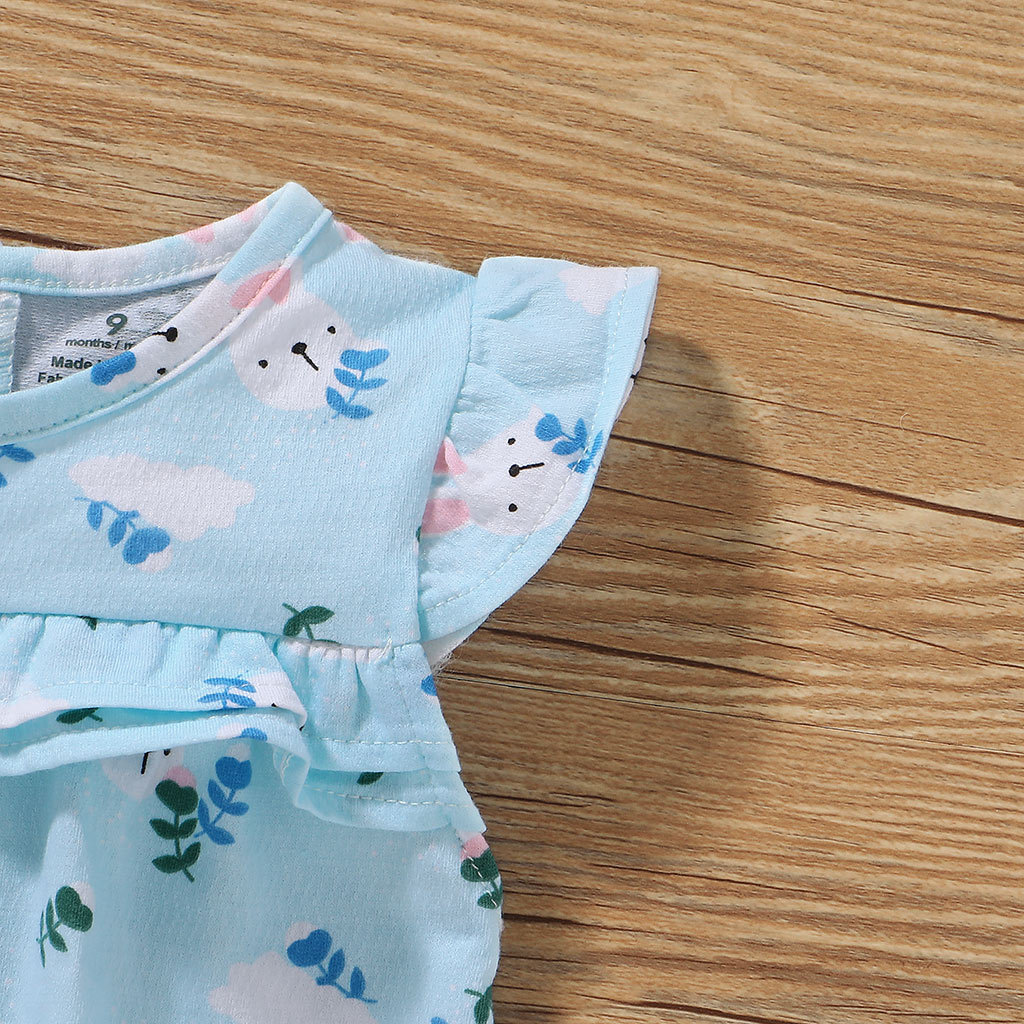 Summer Children'S Clothing Girls Full Printing Small Flower Children'S Dress
