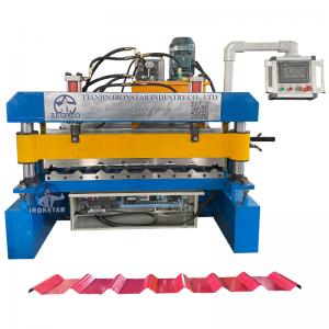 Buy cheap 0.18mm-0.4mm Metal Sheet Roof Roll Forming Machine 1040mm Width product