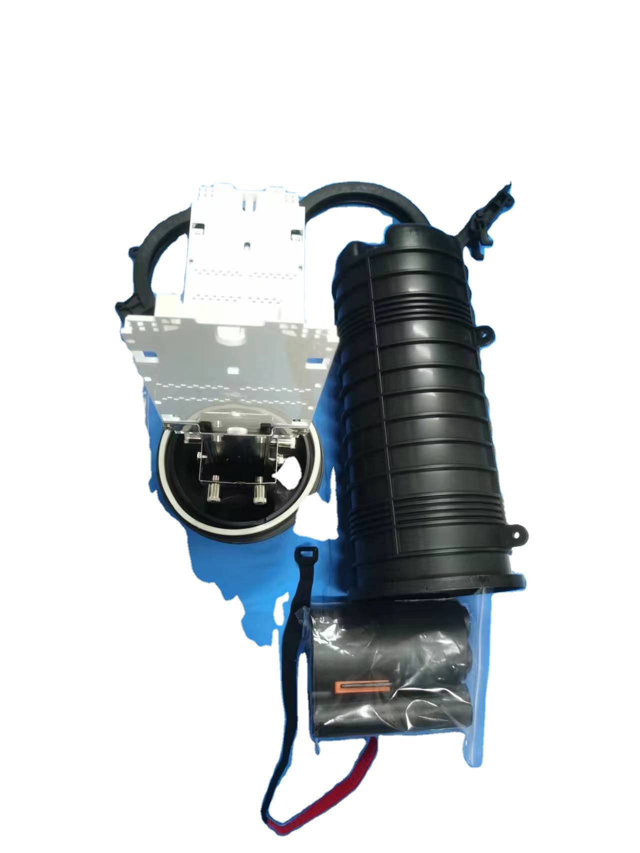 Max 288 Cores Fiber Optic Splice Closure Dome for 1 Input 8 Output FTTH Junction