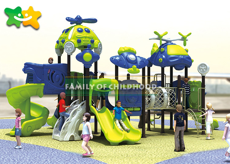 Residential Preschool Kids Play Park Plastic Playground Slide