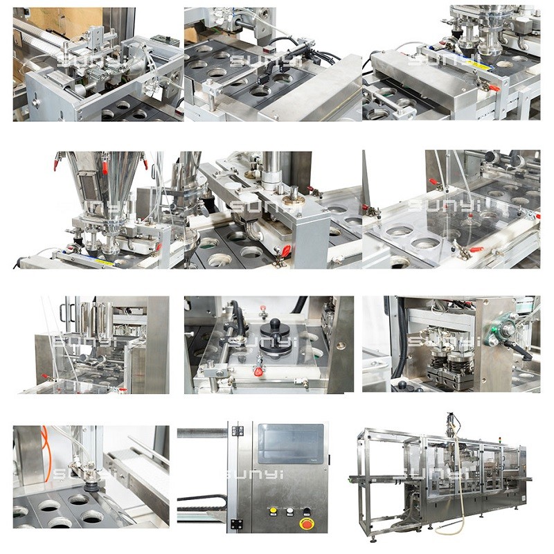Electric Pneumatic SUNYI K-Cup Coffee Pod Filling Machine