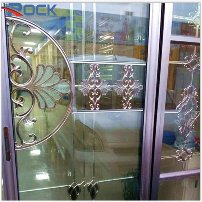 Shining Surface PVC Window Georgian Bar Decorative Flowers