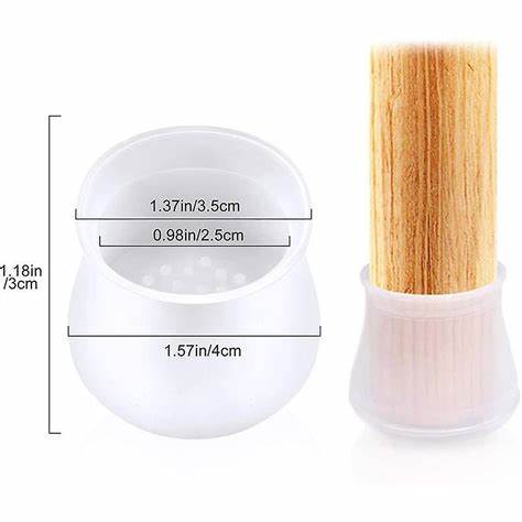 Eco Friendly Custom Made Silicone , Soft Rubber Silicone Chair Leg Protectors