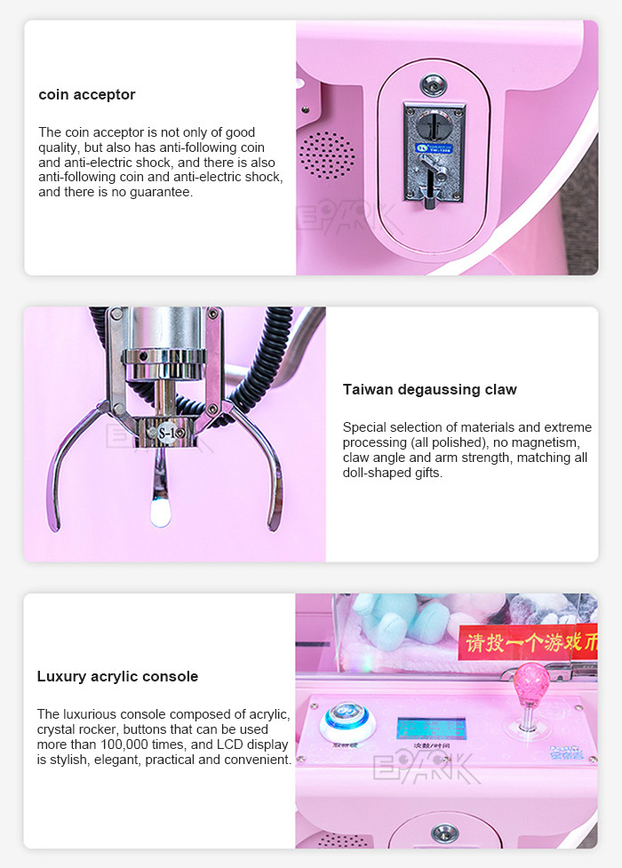 2021 Coin Operated Claw Crane Machine Arcade Vending Machine For Kids